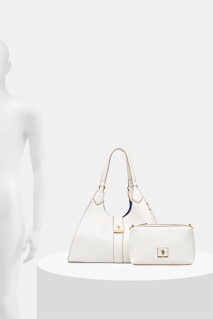 U.S. Polo Assn. shopper Γυναικεία από απομίμηση δέρματος MARGARET BEUMF9043WVP λευκό