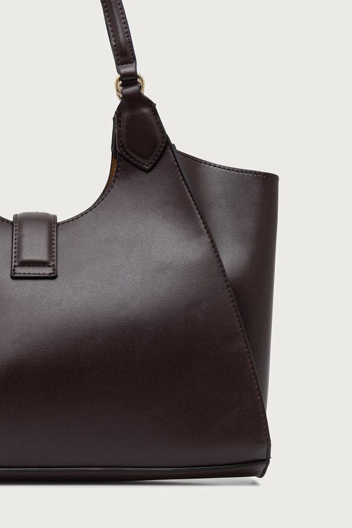 Akcesoria U.S. Polo Assn. Torebka shopper damska z imitacji skóry MARGARET BEUMF9043WVP brązowy