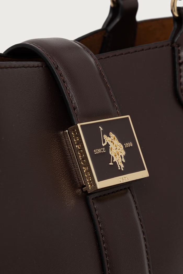 Nákupní taška dámská z imitace kůže MARGARET U.S. Polo Assn. hnědá BEUMF9044WVP
