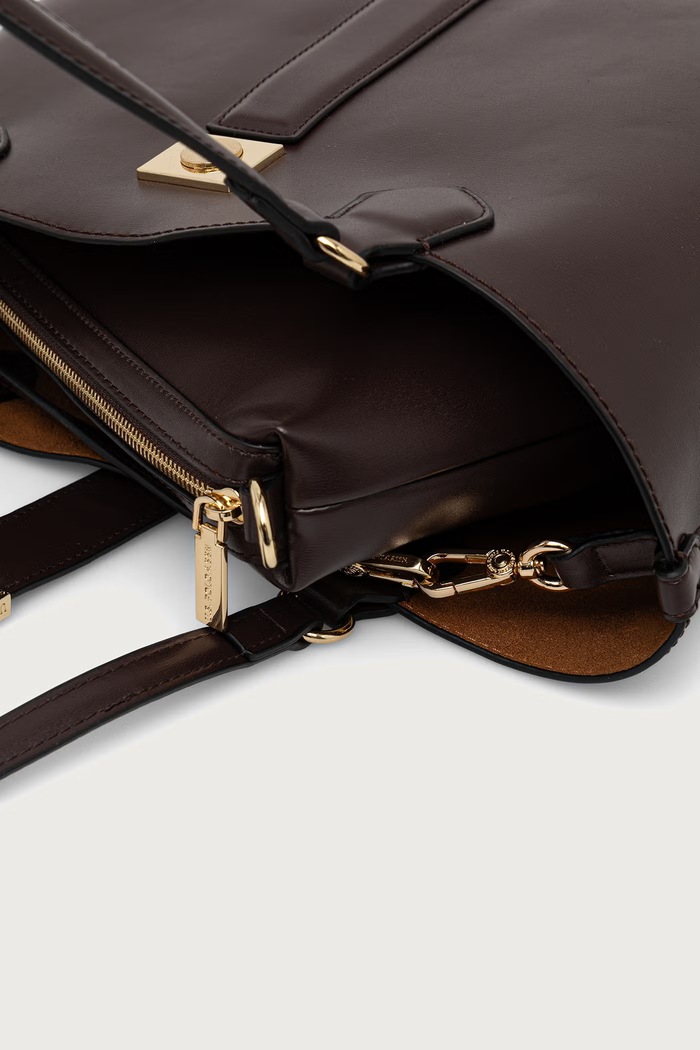 U.S. Polo Assn. Torebka shopper damska z imitacji skóry MARGARET BEUMF9044WVP brązowy SS26