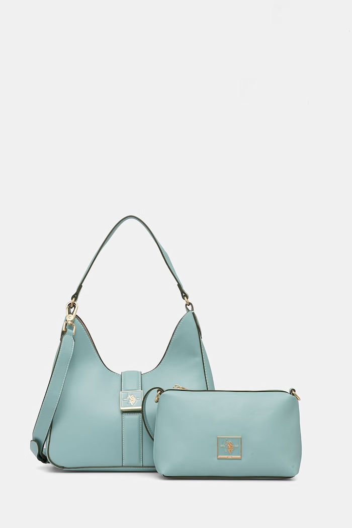 U.S. Polo Assn. torebka crossbody damska z imitacji skóry MARGARET turkusowy BEUMF9045WVP