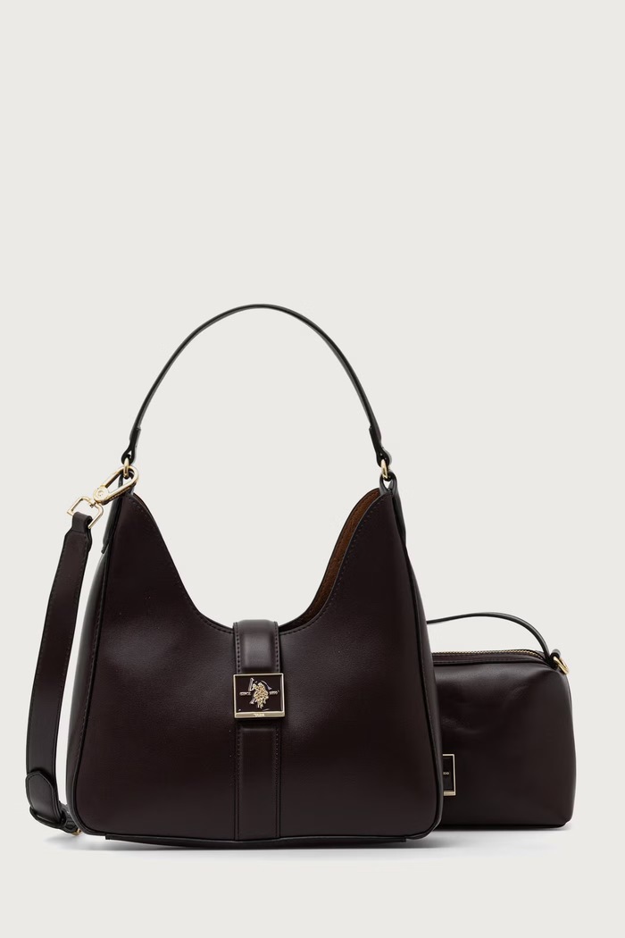 U.S. Polo Assn. Crossbody kabelka dámská z imitace kůže MARGARET hnědá BEUMF9045WVP