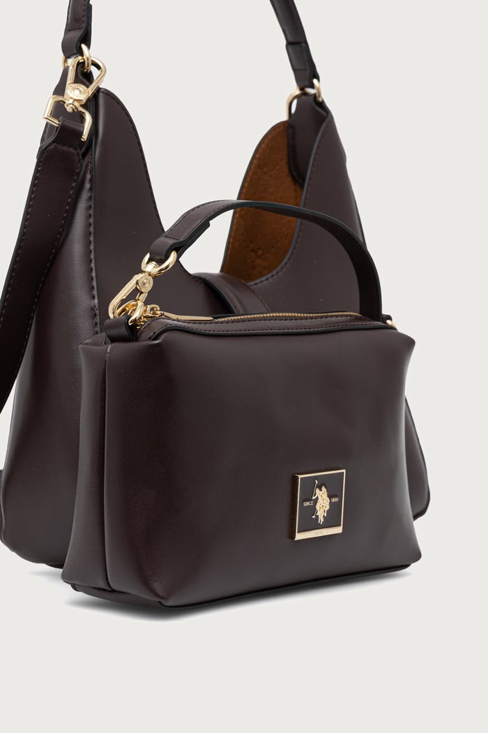 Crossbody kabelka dámská z imitace kůže MARGARET U.S. Polo Assn. hnědá BEUMF9045WVP