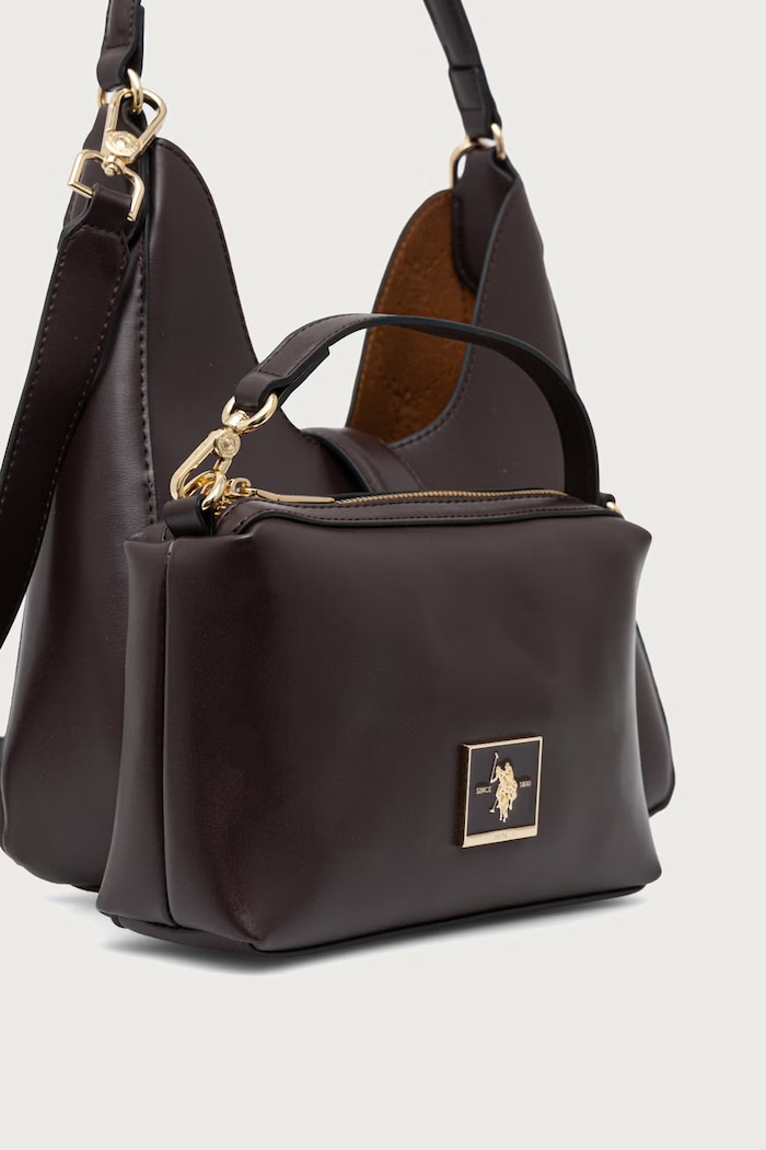 Crossbody kabelka dámská z imitace kůže MARGARET U.S. Polo Assn. hnědá BEUMF9045WVP