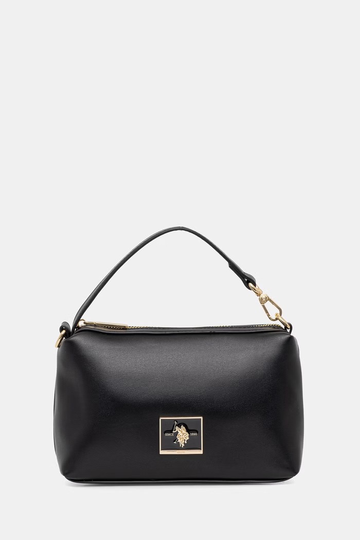 U.S. Polo Assn. geantă crossbody pentru femei, cu imitație de piele MARGARET negru BEUMF9045WVP