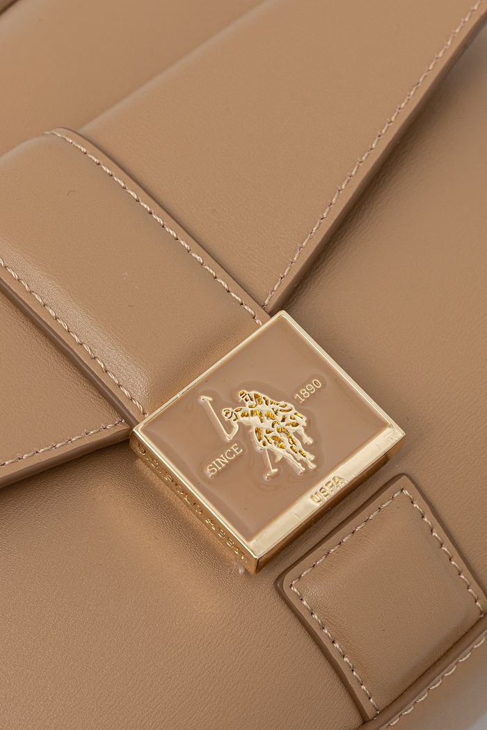 U.S. Polo Assn. crossbody kabelka dámska z imitácie kože MARGARET béžová BEUMF9046WVP