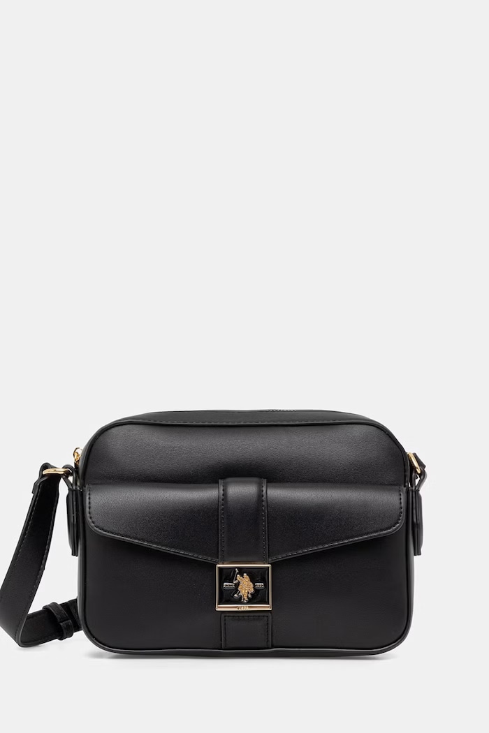 U.S. Polo Assn. crossbody kabelka dámska z imitácie kože MARGARET čierna BEUMF9046WVP
