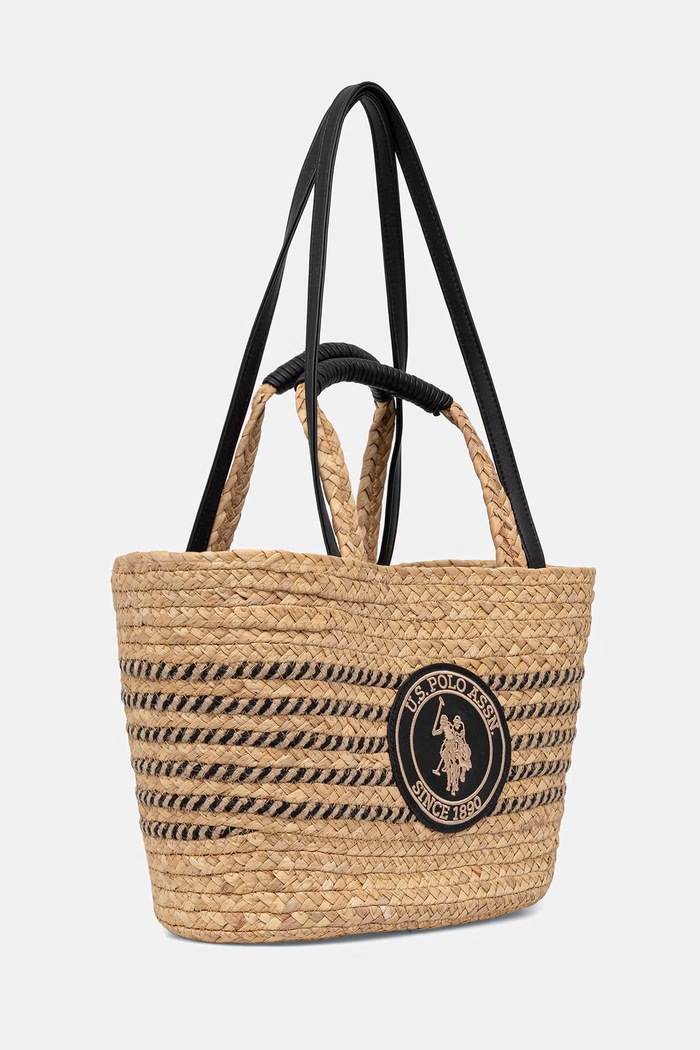 U.S. Polo Assn. geantă shopper pentru femei SOMERSET BEUO19025WS4 bej SS26