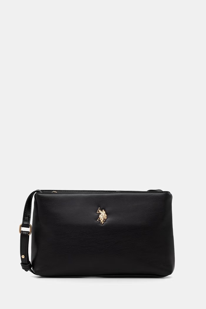 U.S. Polo Assn. Torebka crossbody damska z imitacji skóry CEREMONY czarny BEUQC6455WVP