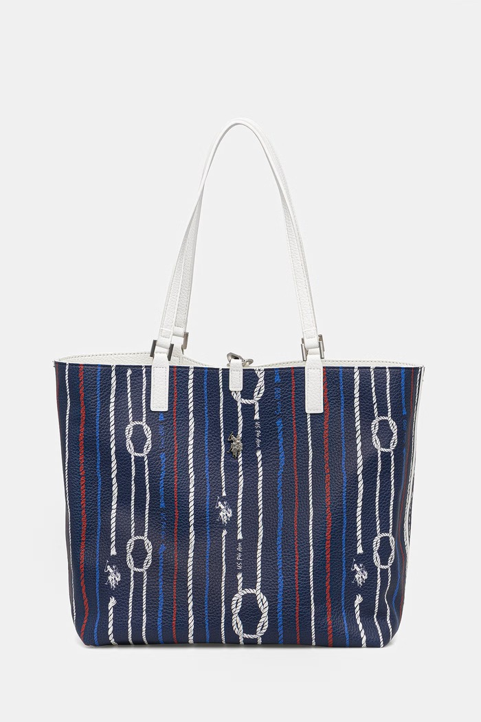 Obojstranná kabelka U.S. Polo Assn. ROGERSVILLE biela BEURR9097WVP
