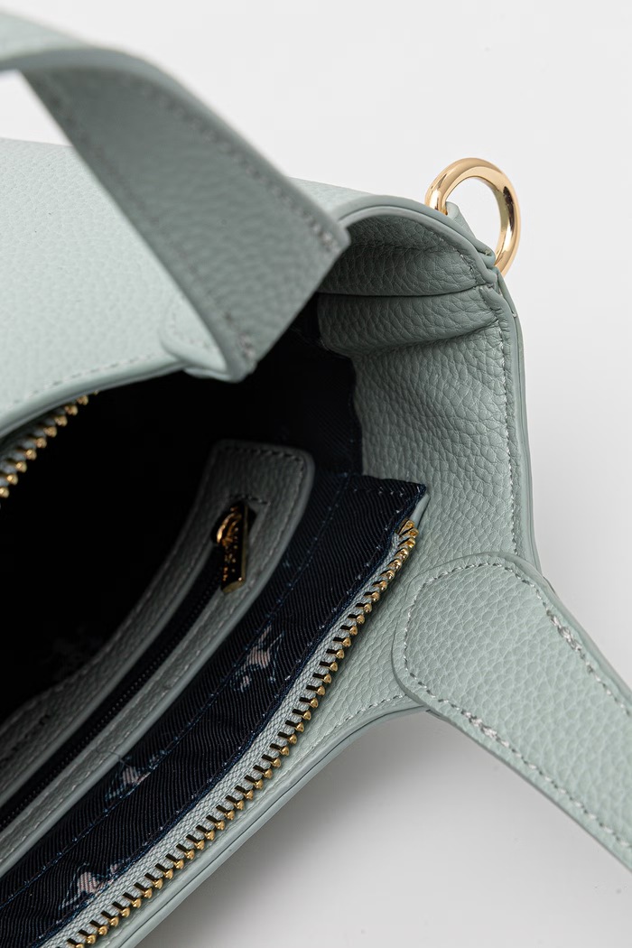 U.S. polo Assn. geantă crossbody pentru femei, cu imitație de piele STANFORD turcoaz BEUSS9075WVP