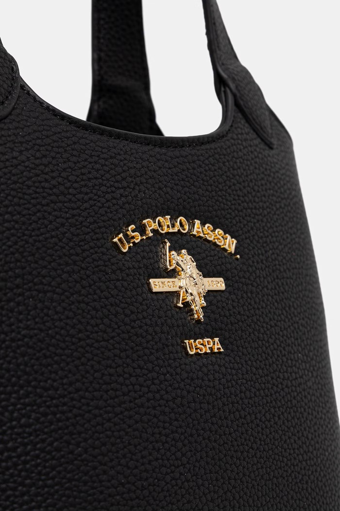 U.S. polo Assn. geantă crossbody pentru femei, cu imitație de piele STANFORD negru BEUSS9075WVP