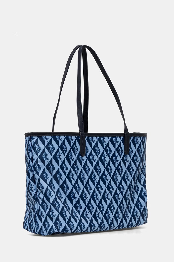 U.S. Polo Assn. shopper torba ženska iz umetnega usnja SURREY BEUSU9093WVI mornarsko modra SS26