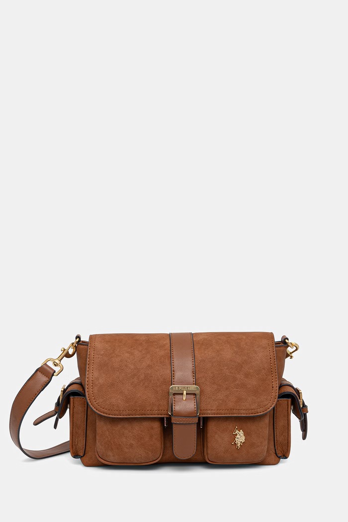U.S. Polo Assn. dámska crossbody kabelka CHAMPANY hnedá BEUX19051WVP
