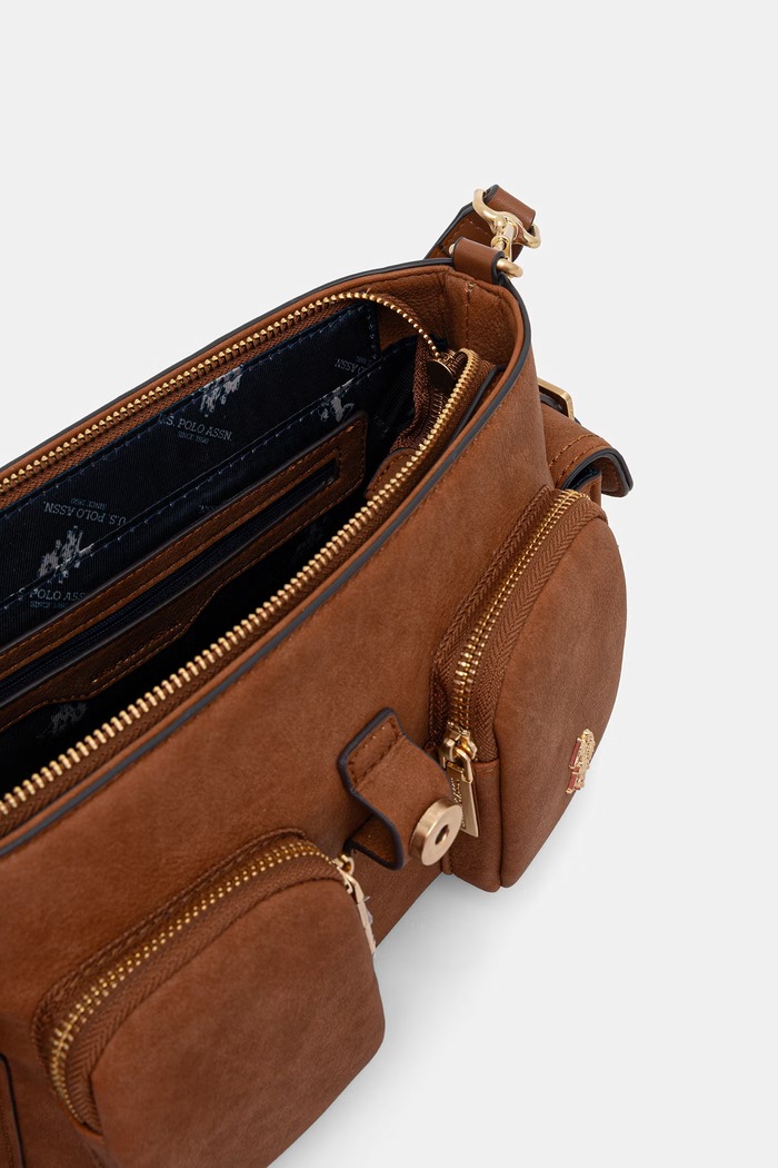 U.S. Polo Assn. dámska crossbody kabelka CHAMPANY BEUX19051WVP hnedá