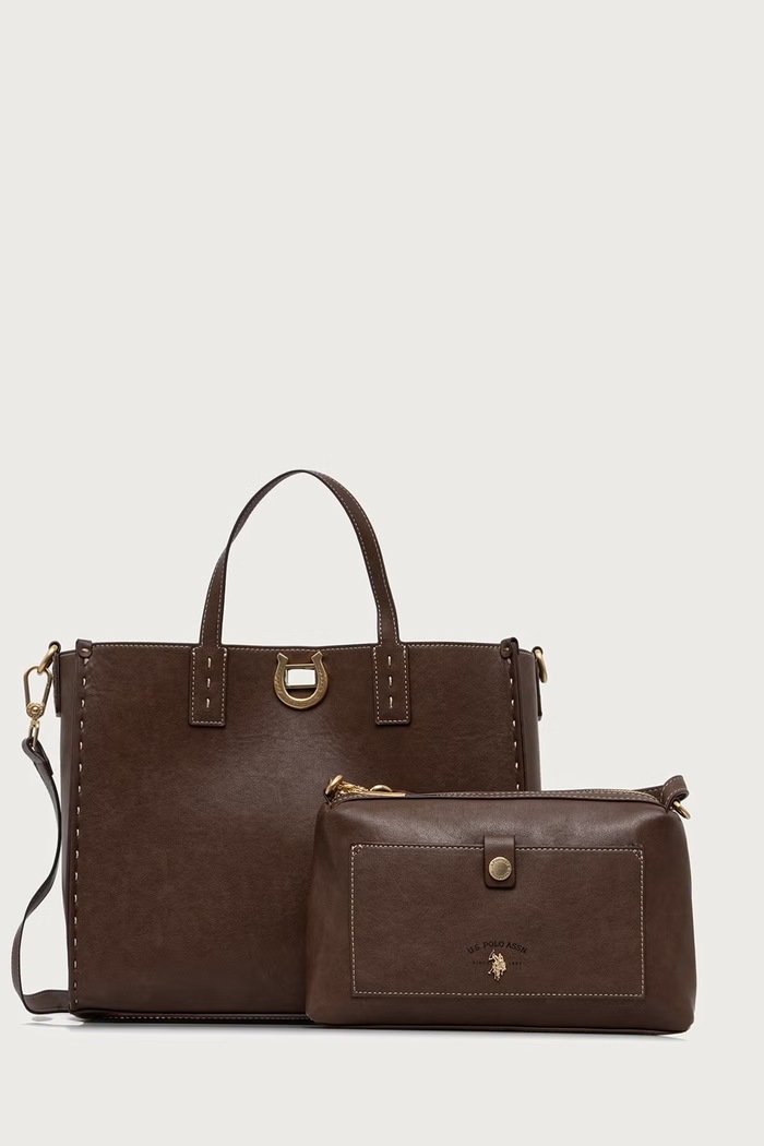 U.S. Polo Assn. Női műbőr shopper MIDDLETON barna BIU0M8869WVP