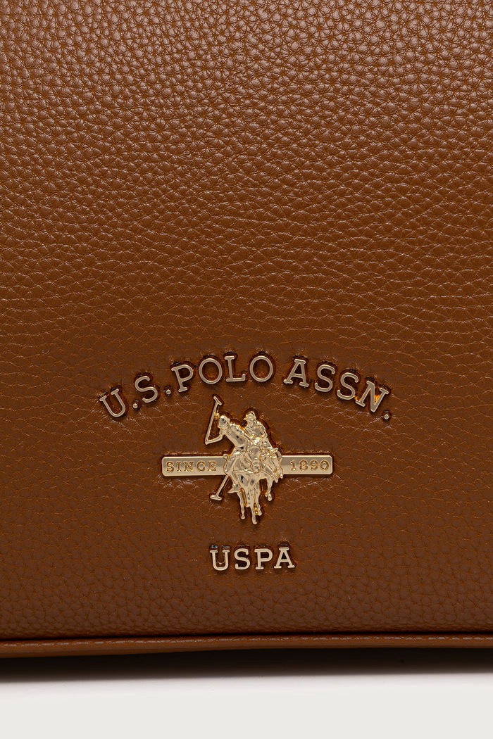 Klasična torbica ženska iz umetnega usnja STANFORD U.S. Polo Assn. BIUSS8881WVP rjava