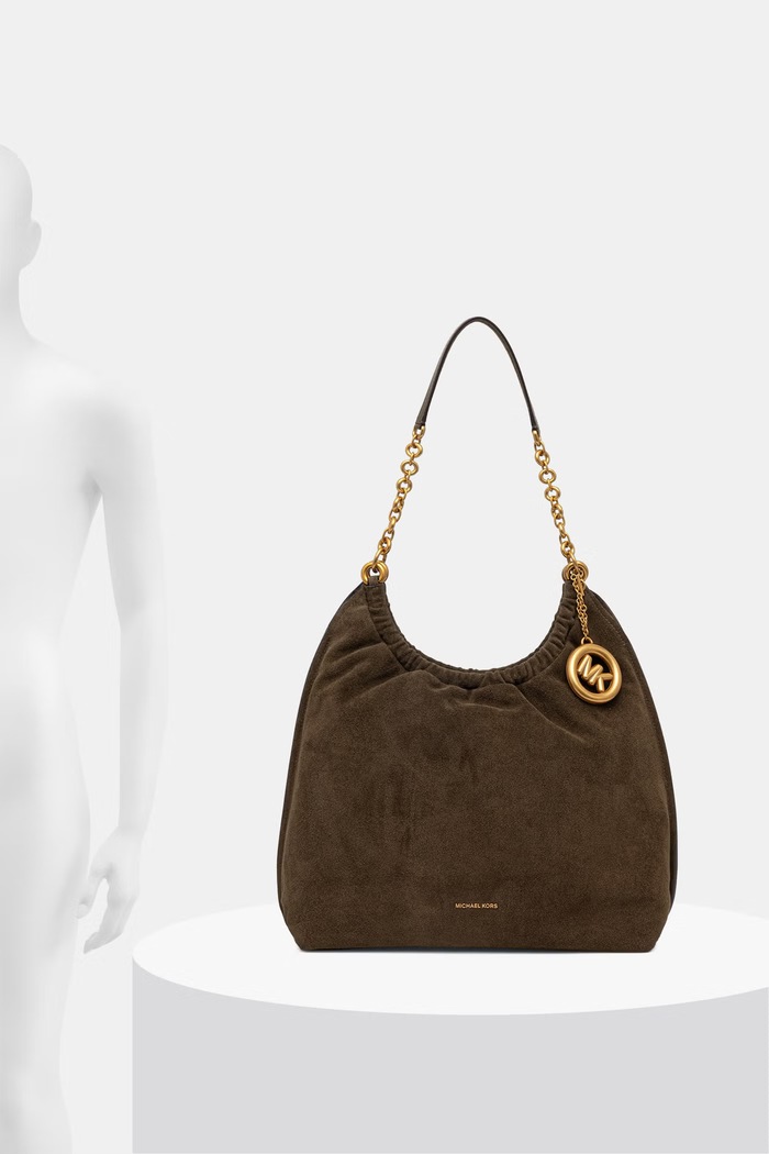 MICHAEL Michael Kors torebka shopper damska skórzana 30S6A15L7S brązowy