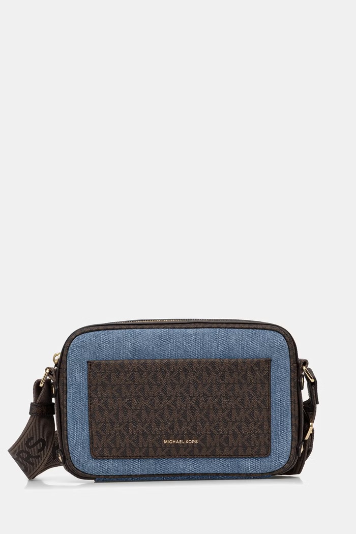 MICHAEL Michael Kors crossbody torbica ženska jeans rjava 32S6G5VC9C
