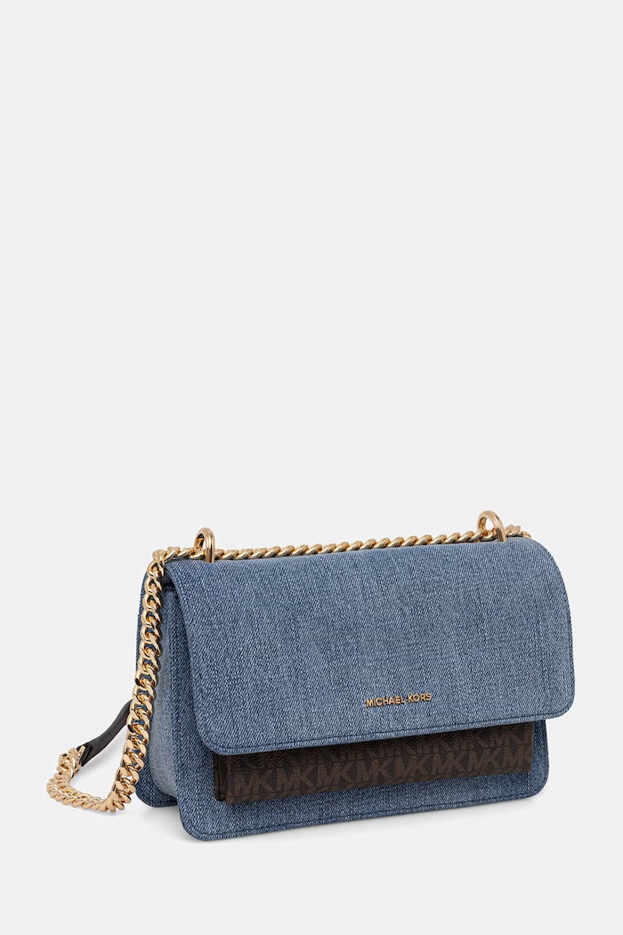 MICHAEL Michael Kors geantă crossbody pentru femei, din denim 30S6GC7L3C albastru SS26