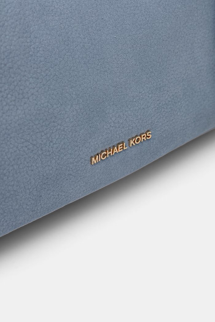 Nubuková kabelka MICHAEL Michael Kors modrá 32R6GY5W6L