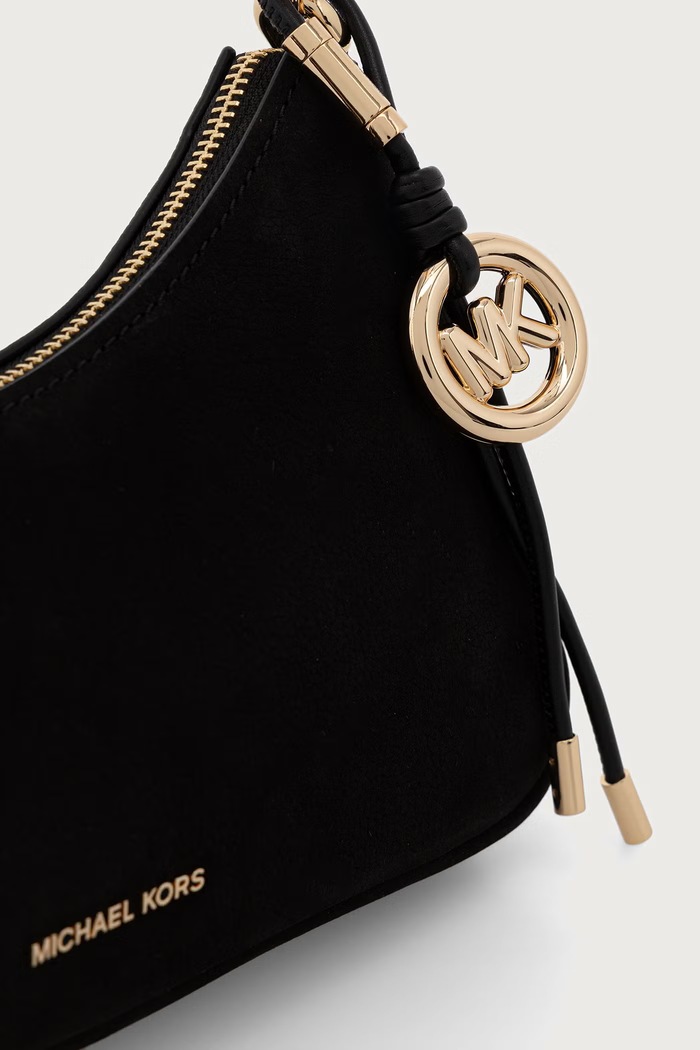 Torebka hobo damska zamszowa MICHAEL Michael Kors 32R6GY5W6L czarny
