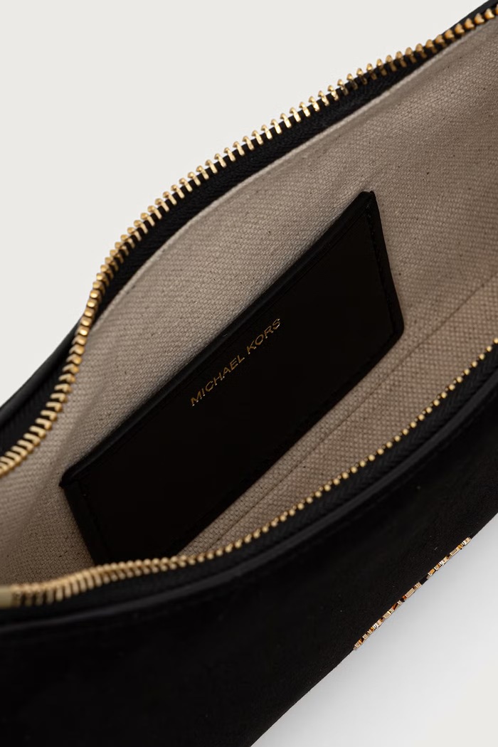 Torebka hobo damska zamszowa MICHAEL Michael Kors czarny 32R6GY5W6L