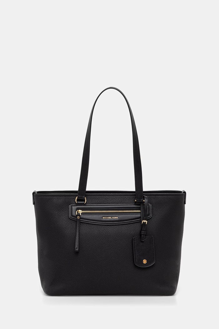Dámska kožená kabelka typu shopper MICHAEL Michael Kors čierna 30S6GTVT2L