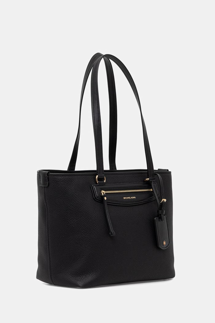 Dámska kožená kabelka typu shopper MICHAEL Michael Kors 30S6GTVT2L čierna SS26