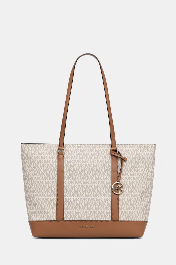 MICHAEL Michael Kors geantă shopper pentru femei, cu imitație de piele bej 30S6G3PT3B