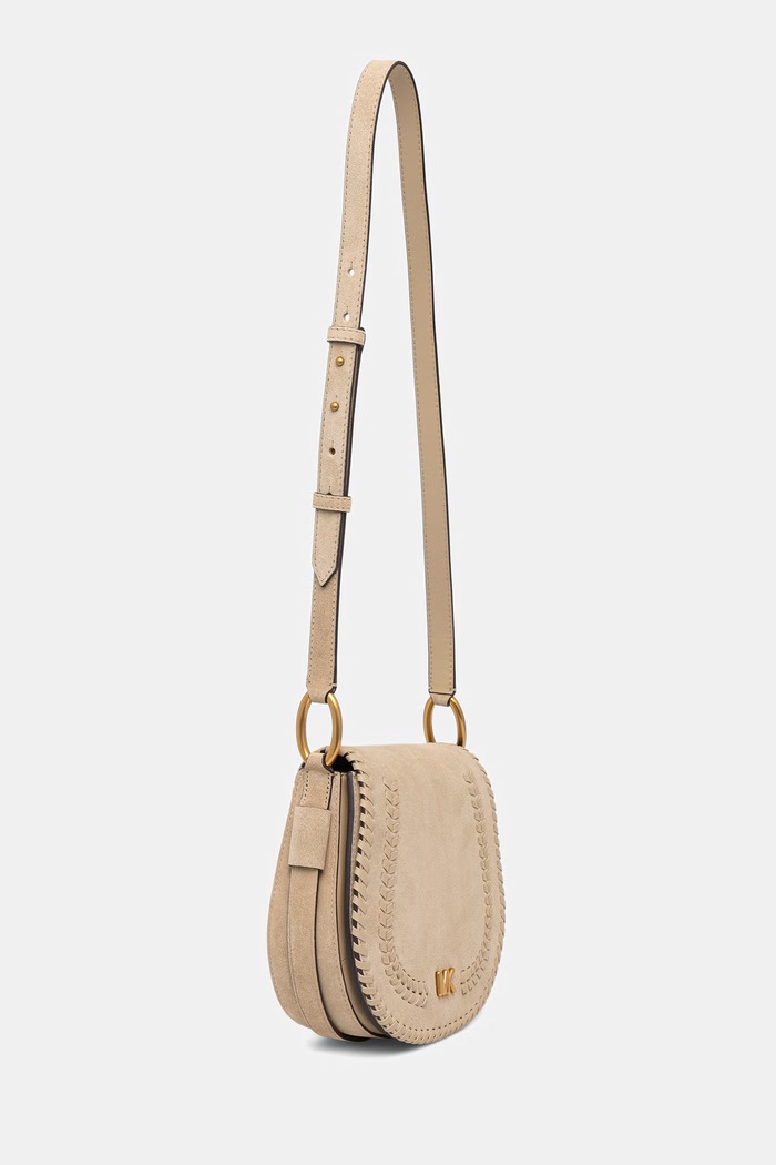 MICHAEL Michael Kors Torebka crossbody damska zamszowa 30S6AQ5M6O beżowy SS26