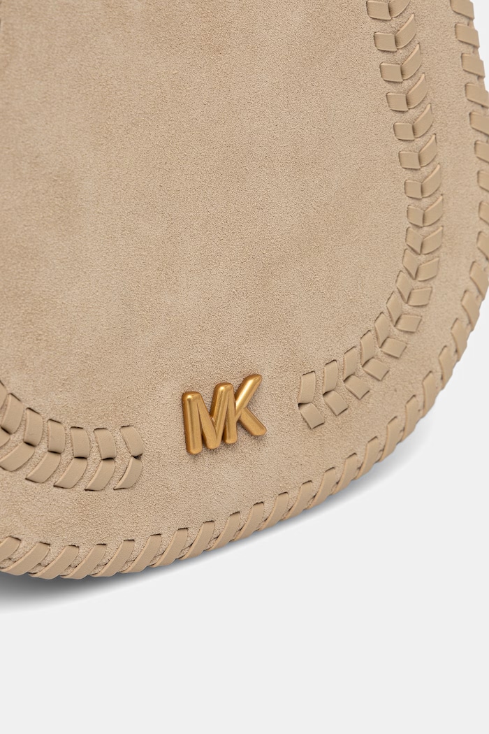 Torebka crossbody damska zamszowa MICHAEL Michael Kors 30S6AQ5M6O beżowy