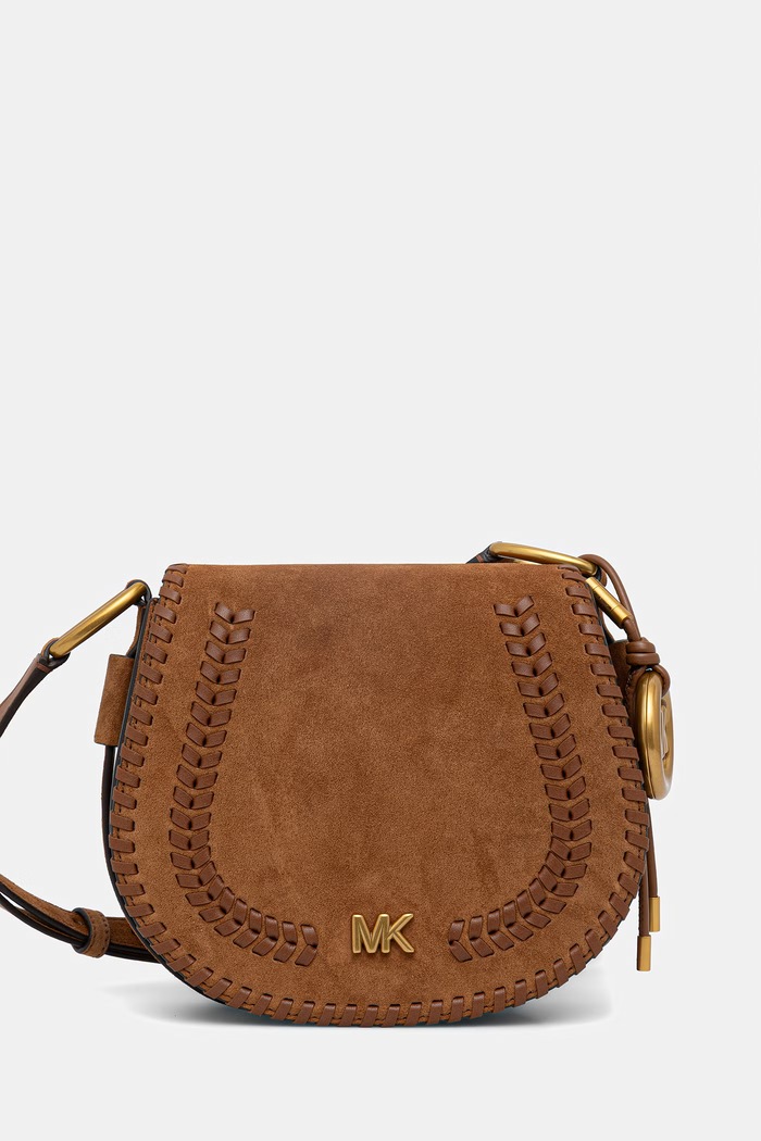 MICHAEL Michael Kors geantă de mana din piele întoarsă uni maro 30S6AQ5M6O
