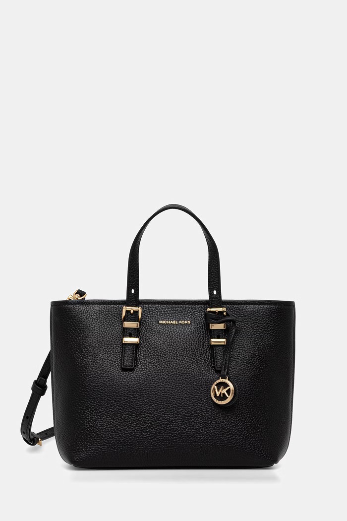 MICHAEL Michael Kors crossbody kabelka dámska kožená čierna 32S6GQNC1L