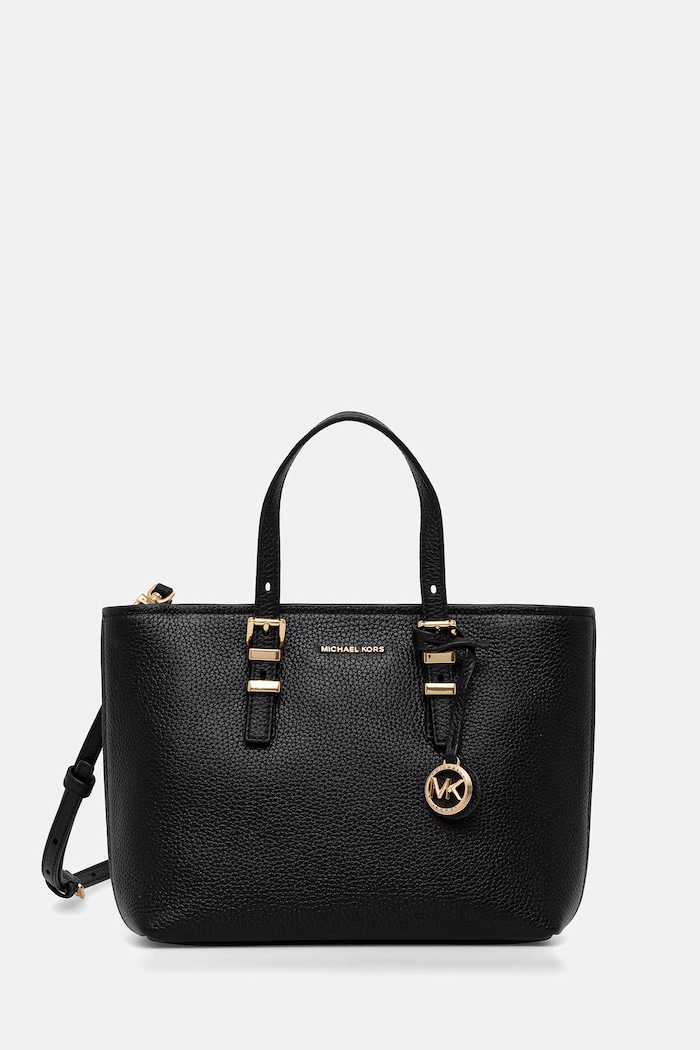 MICHAEL Michael Kors crossbody kabelka dámska kožená čierna 32S6GQNC1L