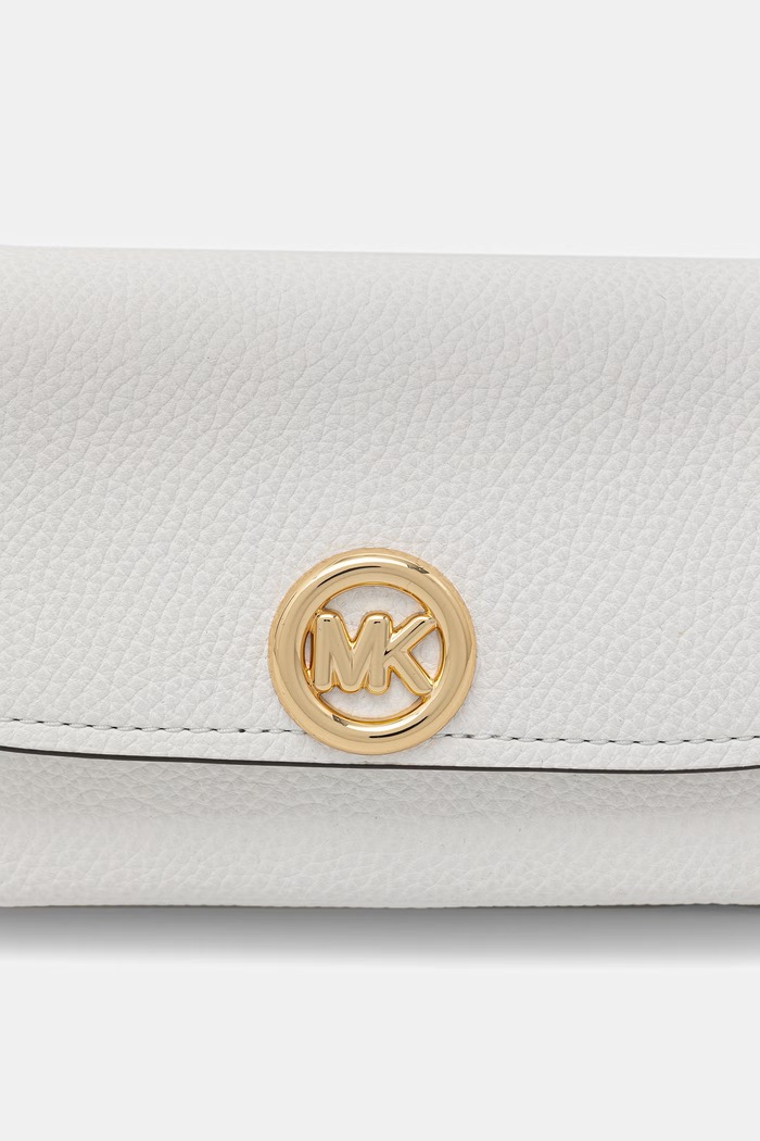 Kožená kabelka MICHAEL Michael Kors biela 32S6GY5C5L