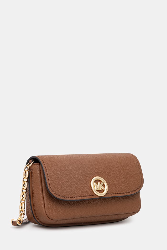 Kožená kabelka MICHAEL Michael Kors 32S6GY5C5L hnedá SS26