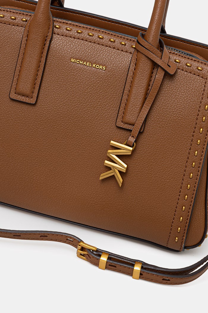 Usnjena torbica MICHAEL Michael Kors rjava 30S6A9IS1L