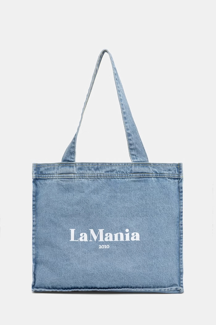 La Mania tote bag pentru femei, din denim DARLING albastru LM.DARLING