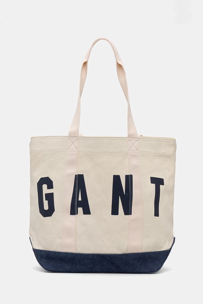 Gant geantă pentru femei, din bumbac bej 9970222