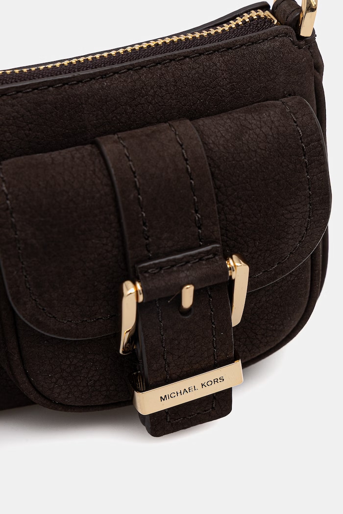 Accesorii MICHAEL Michael Kors geantă de mână din piele întoarsă 32T5GZCU1L maro