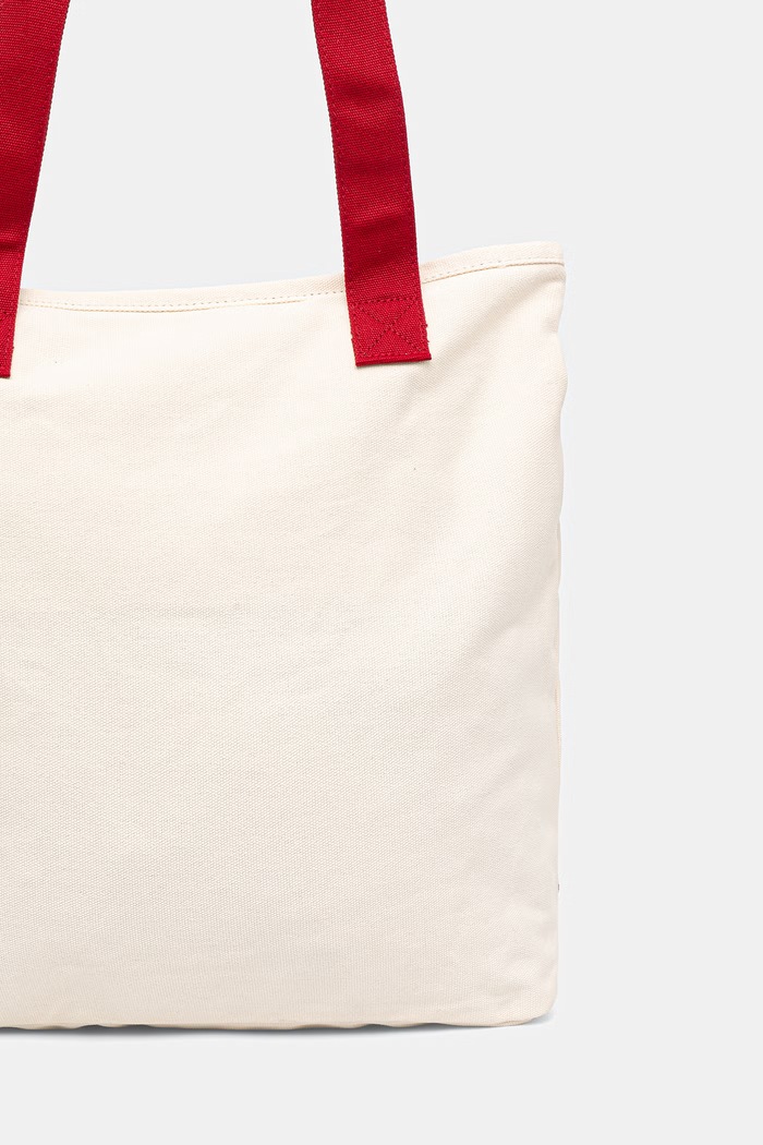 Converse Чанта тип "tote bag" женска памучна x CHUCKS IN LOVE бежов MA5947