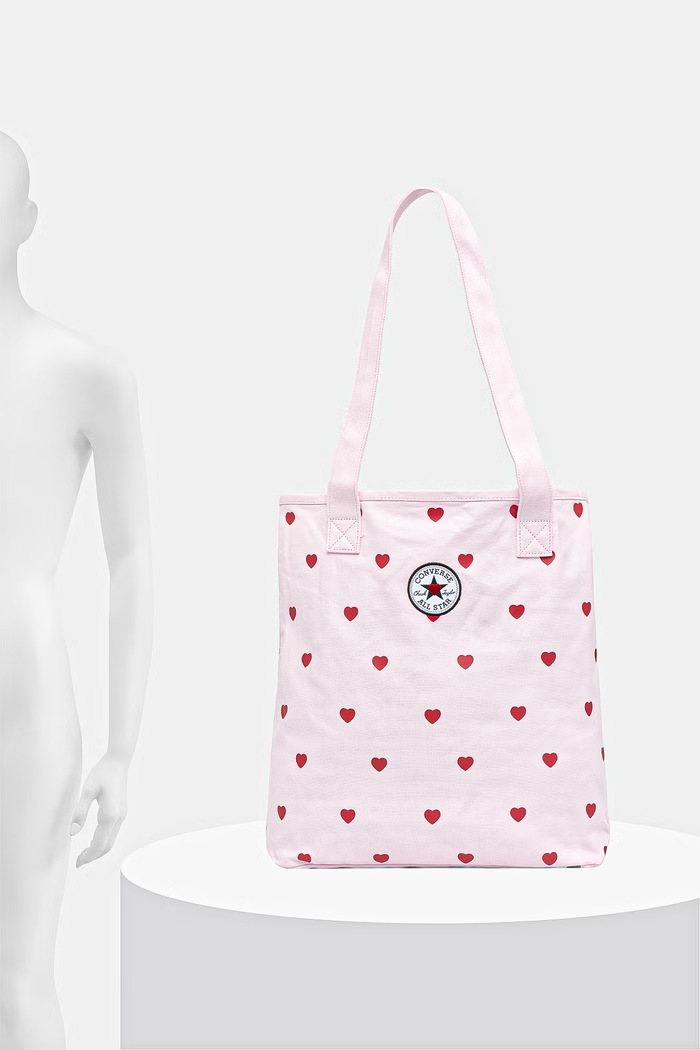 Converse Чанта тип "tote bag" женска от памук x CHUCKS IN LOVE MA5947