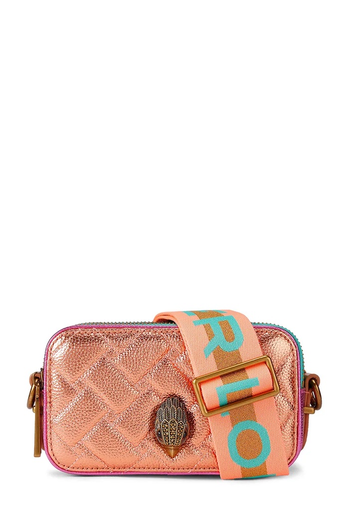 Kurt Geiger London torebka crossbody damska skórzana pomarańczowy 5389191109