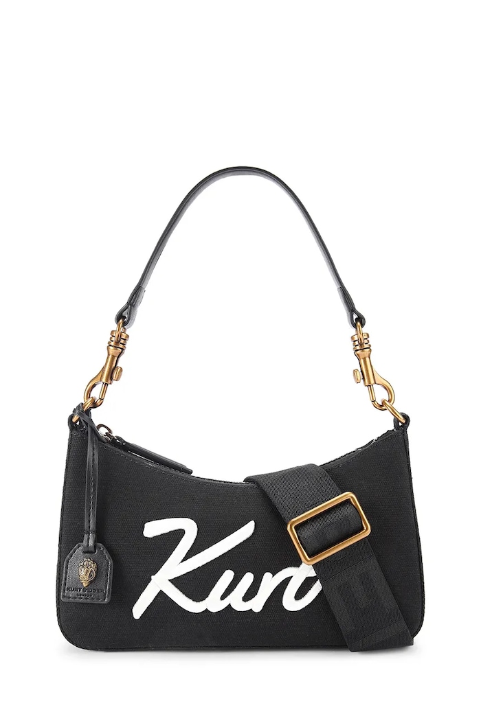 Kurt Geiger London torebka crossbody damska bawełniana czarny 5587200609