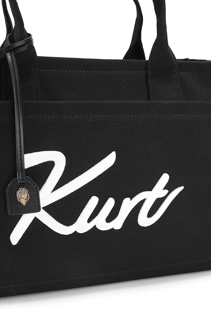 Kurt Geiger London torebka tote damska bawełniana czarny 5570700609