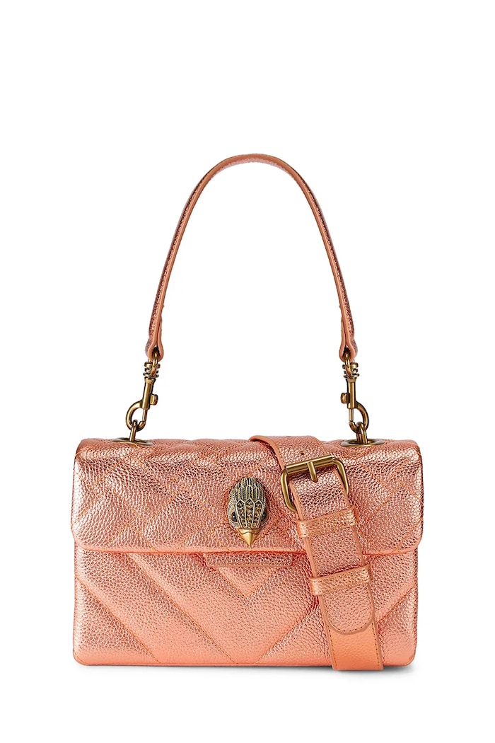 Kurt Geiger London torebka crossbody damska skórzana Kensington pomarańczowy 5599691109