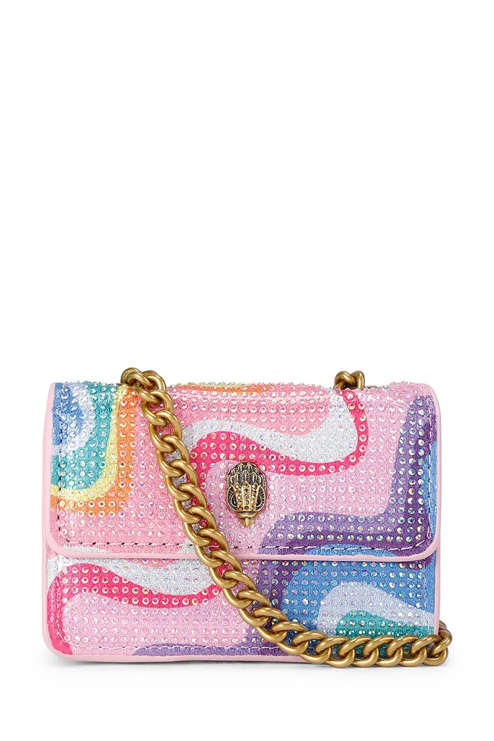 Kurt Geiger London borsa a tracollo da donna Micro Kensington multicolore 5364569689