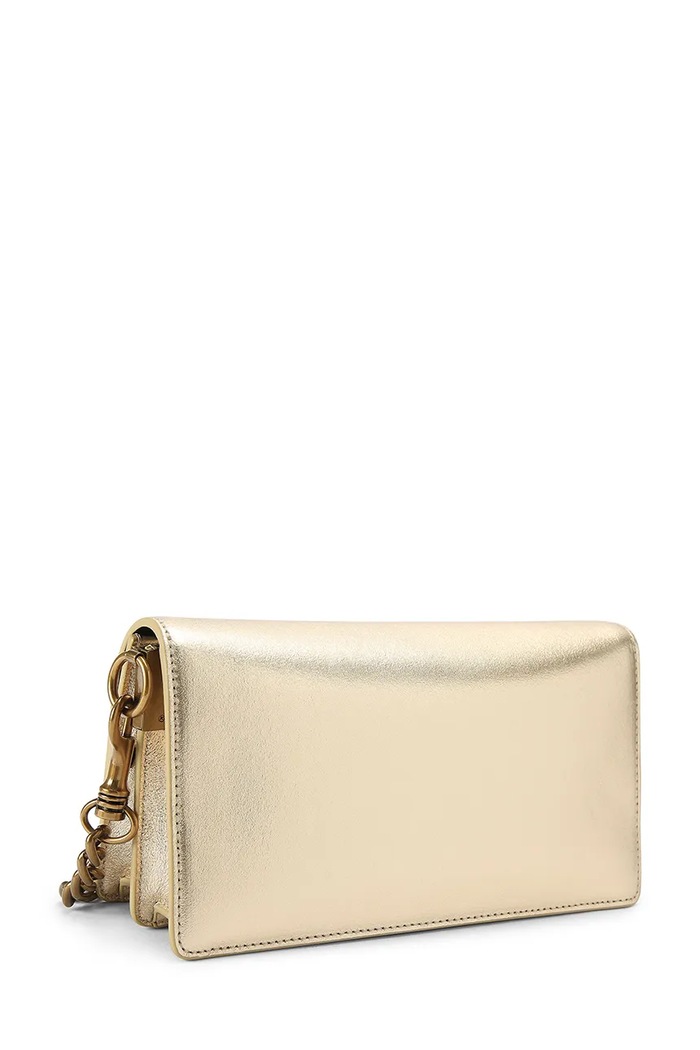 Аксесоари Kurt Geiger London чанта crossbody дамска от кожа Sloane Soft Shoulder Bag 5578861109 злато