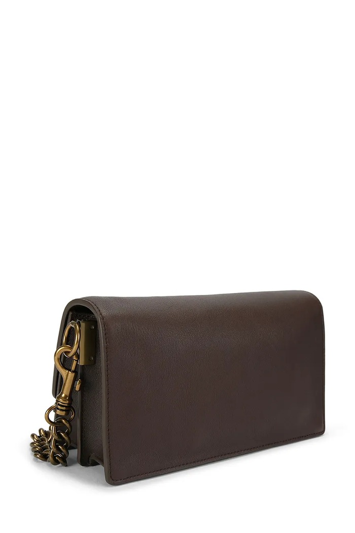 Akcesoria Kurt Geiger London torebka crossbody damska skórzana Sloane Soft Shoulder Bag 5578831109 brązowy